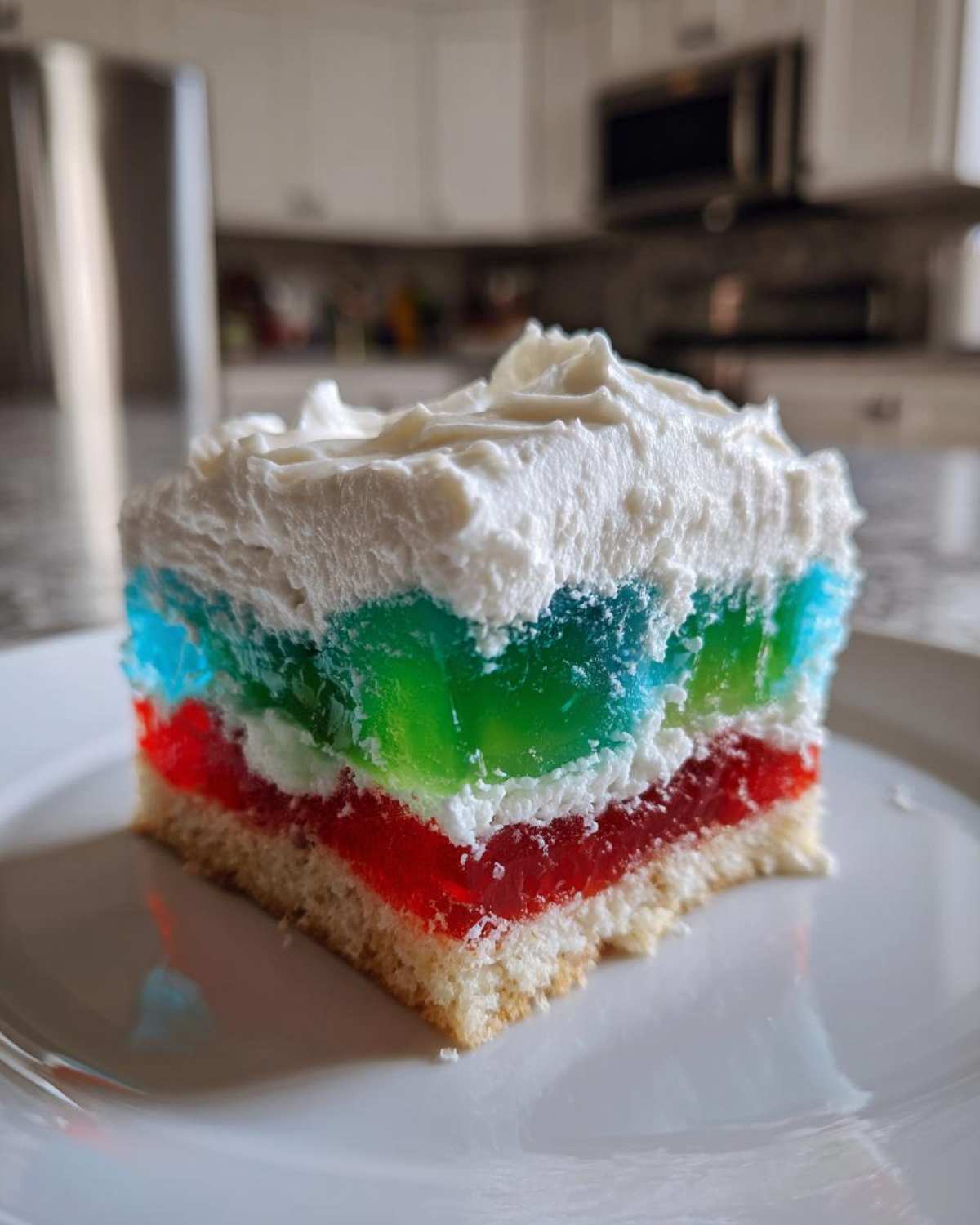 Holiday Jello Poke Cake - detail 4