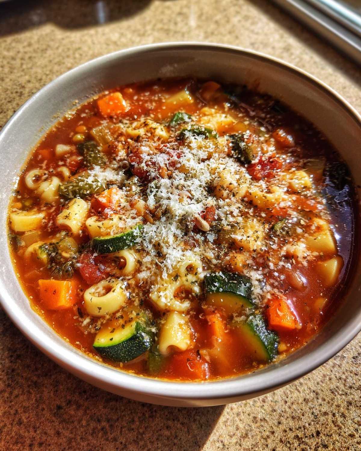 Holiday Leftover Minestrone Soup - detail 2