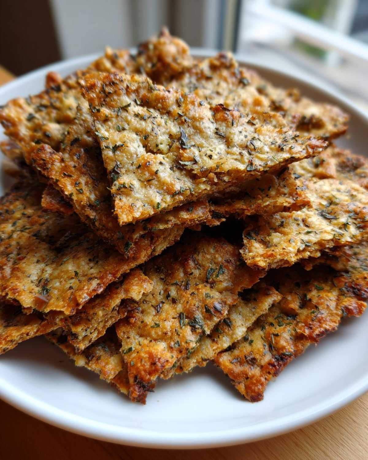 Homemade Sourdough Discard Crackers - detail 4