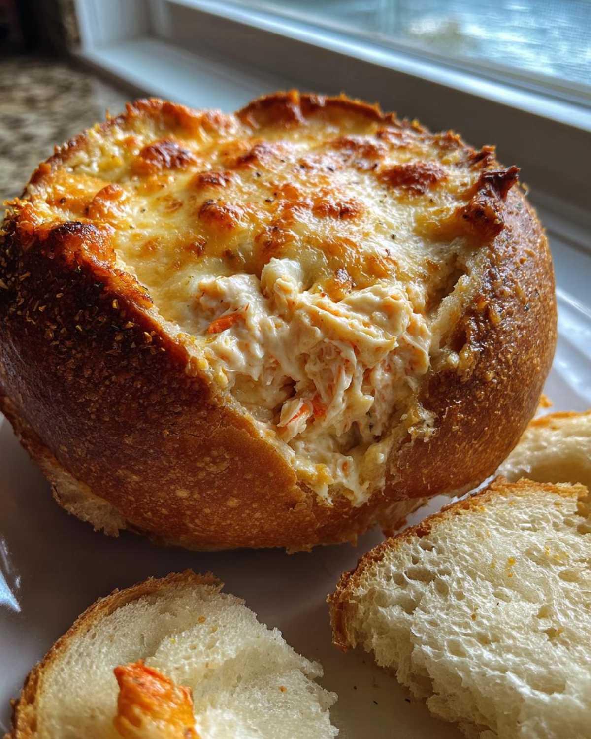 Hot Crab Dip Bread Bowl - detail 1