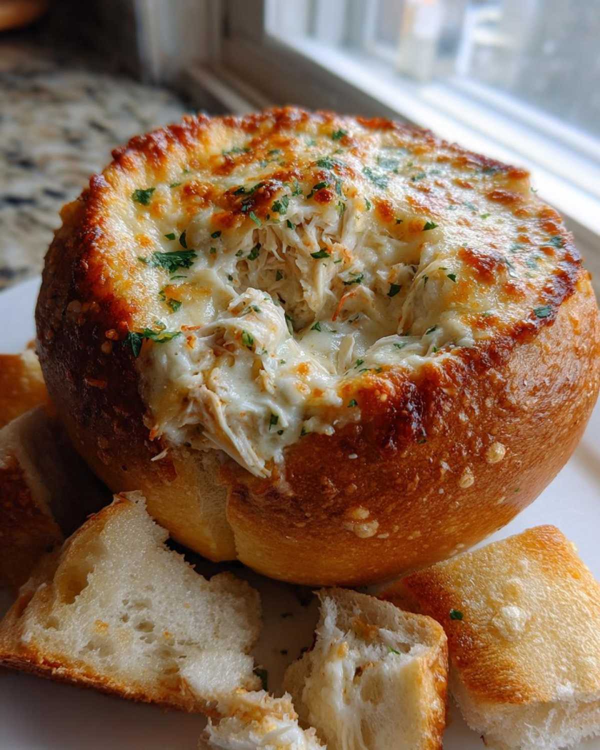 Hot Crab Dip Bread Bowl - detail 3