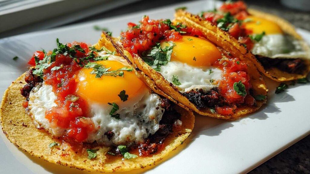 Huevos Rancheros Breakfast Tacos