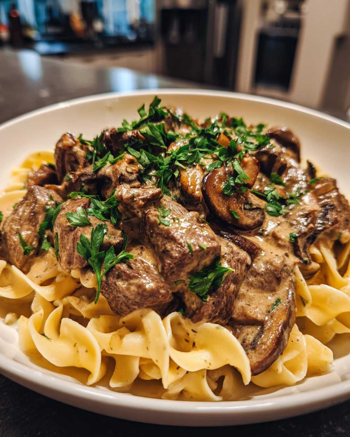 Instant Pot Beef Stroganoff with Mushrooms - detail 1