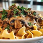 Instant Pot Beef Stroganoff with Mushrooms
