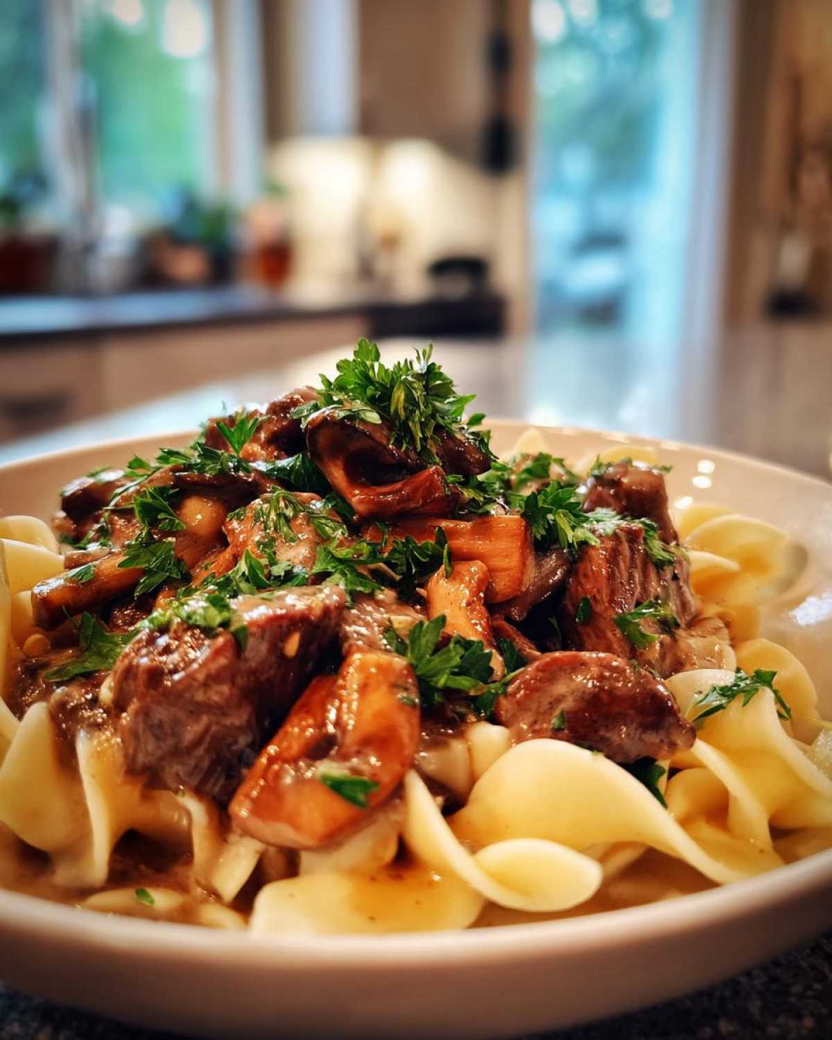 Instant Pot Beef Stroganoff with Mushrooms - detail 2