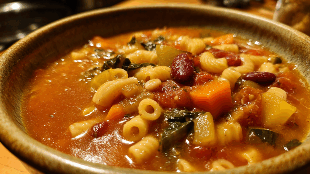 Italian Minestrone Soup (Vegetable Soup)