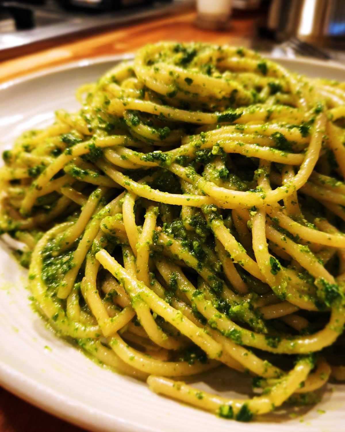 Italian Pesto Pasta with Basil - detail 3