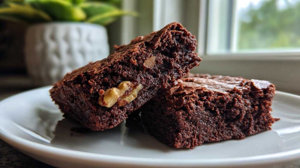 Keto Fudgy Brownies with Walnuts