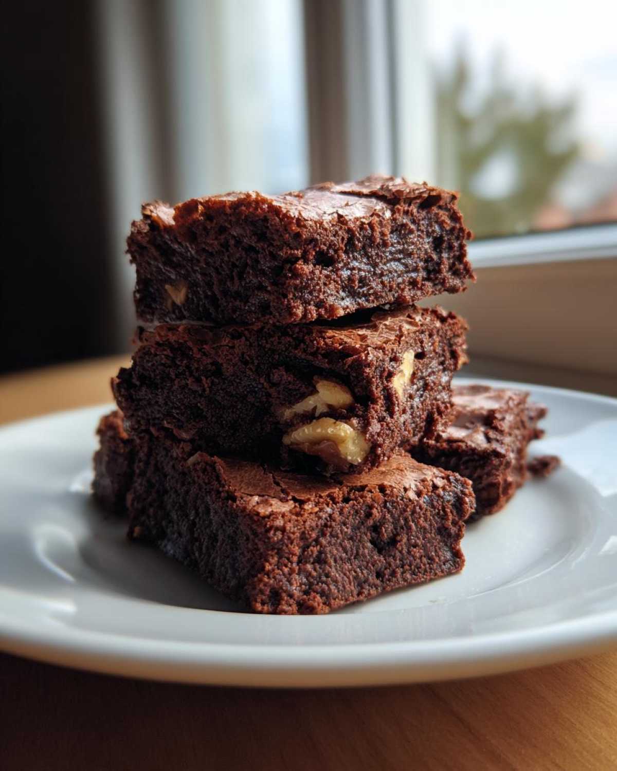 Keto Fudgy Brownies with Walnuts - detail 2