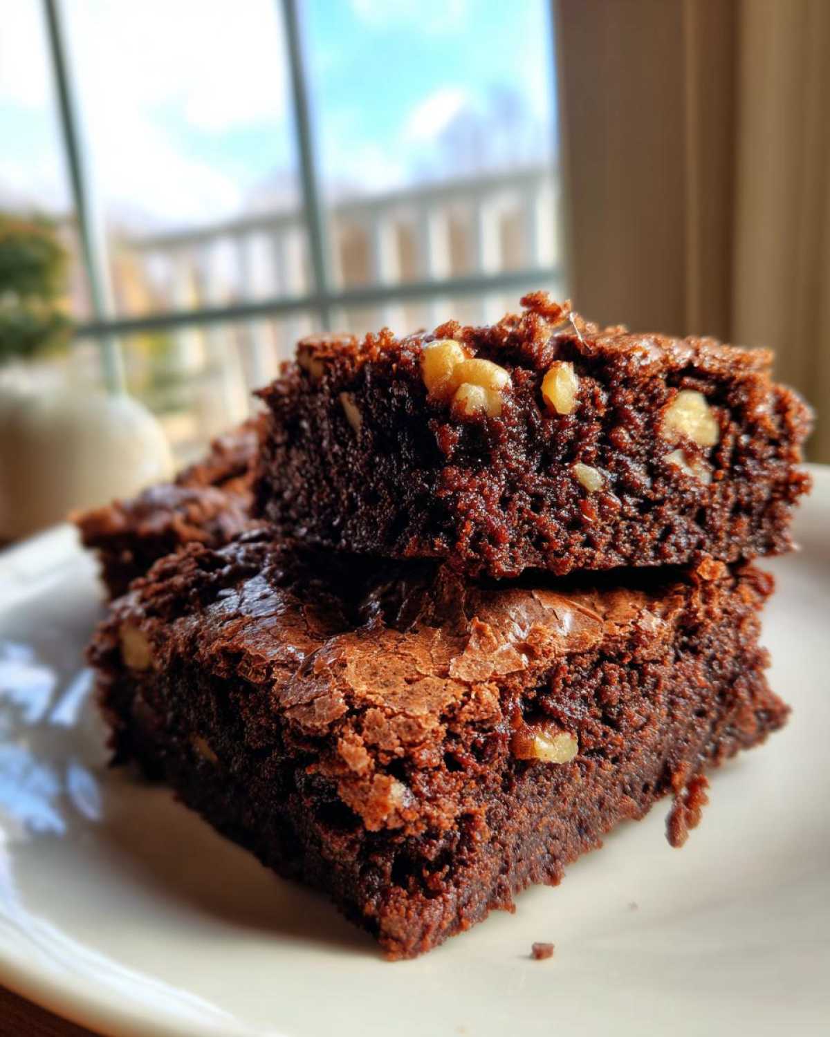Keto Fudgy Brownies with Walnuts - detail 4