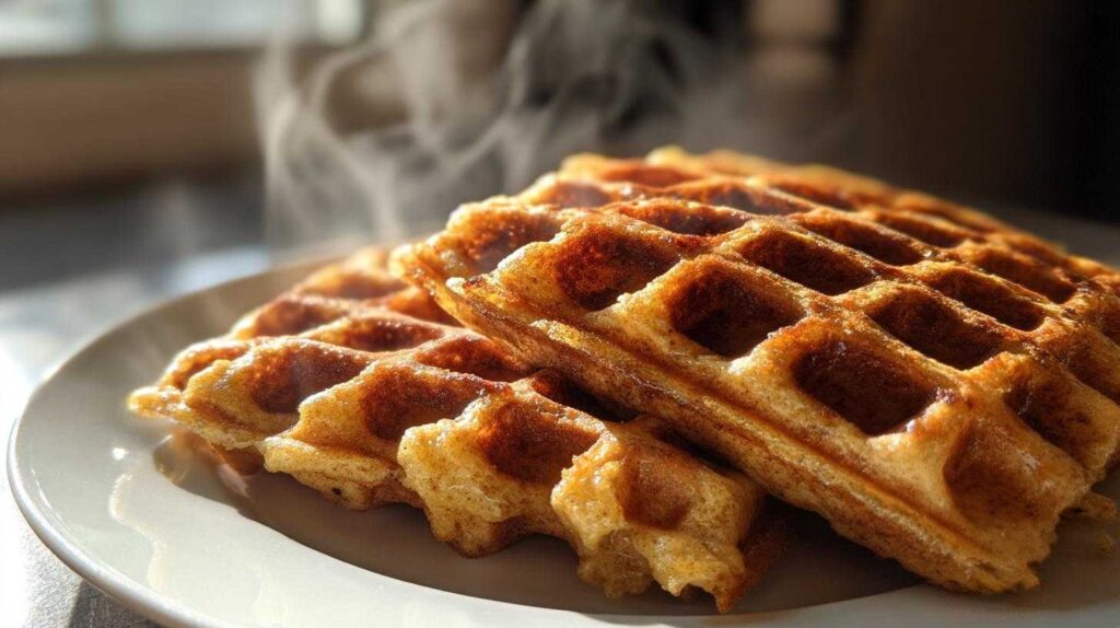 Keto Pumpkin Spice Waffles