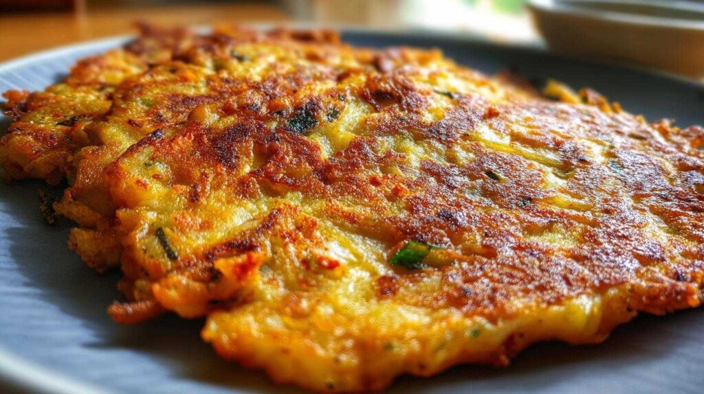 Korean Kimchi Pancakes (Pajeon)