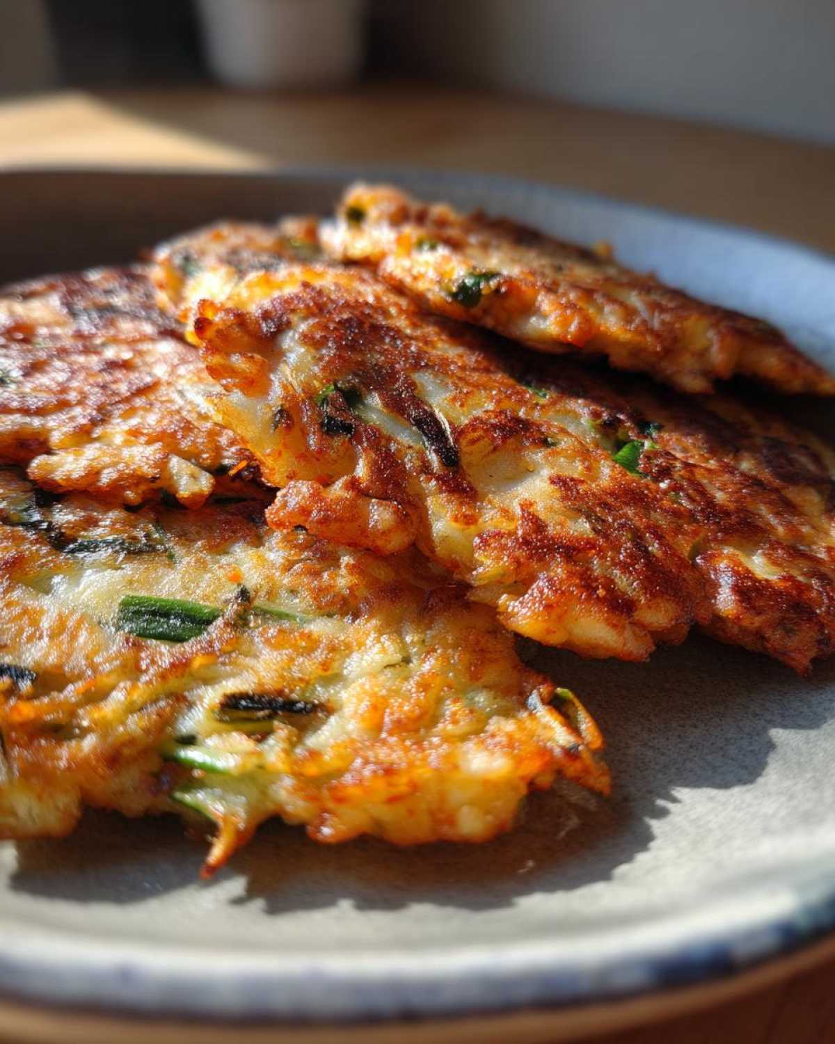 Korean Kimchi Pancakes (Pajeon) - detail 3