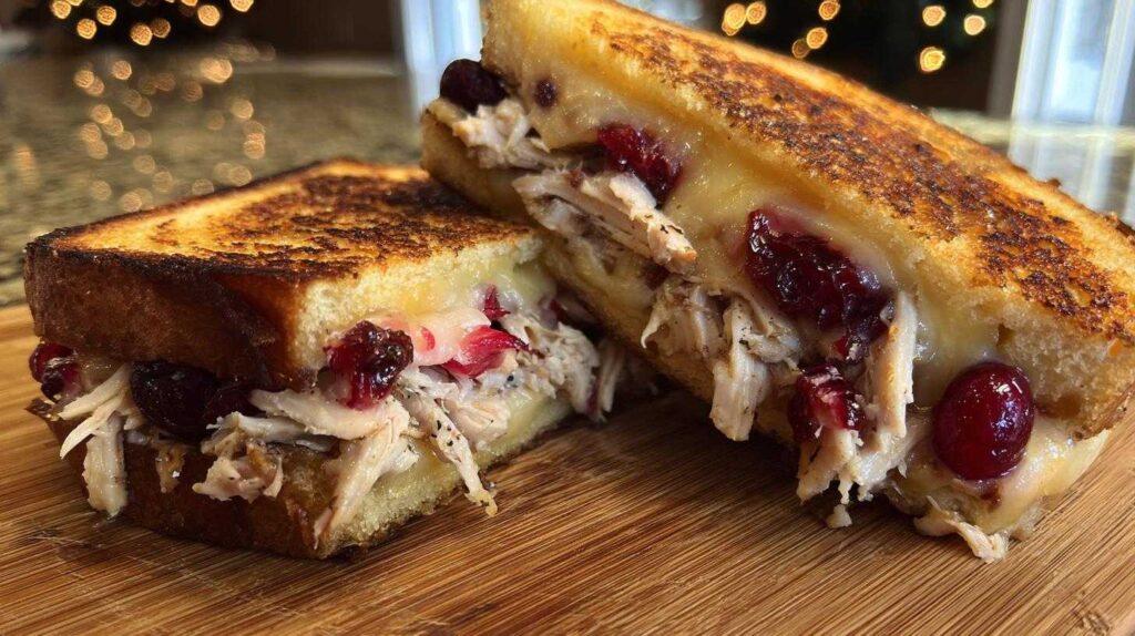 Leftover Turkey Cranberry Panini
