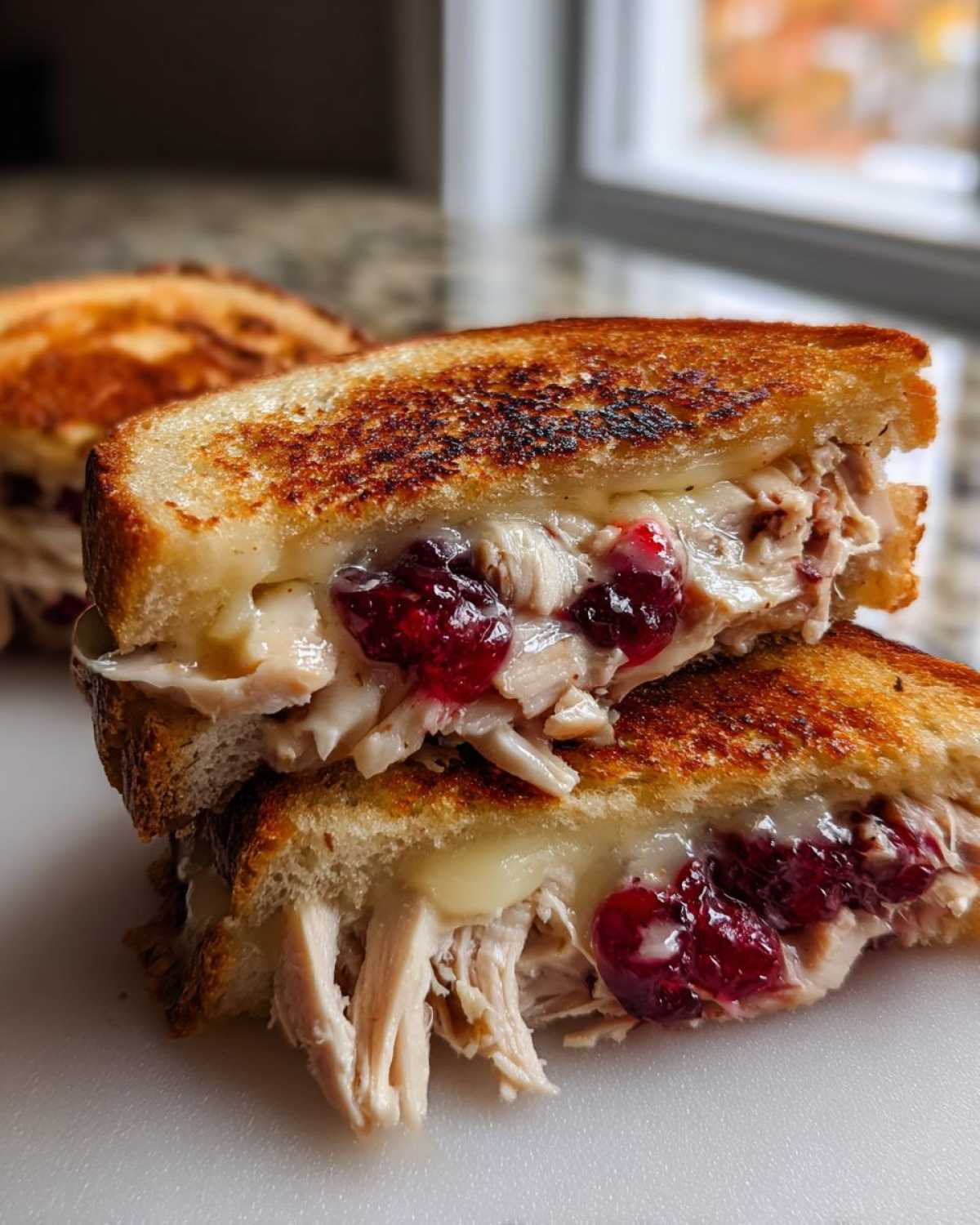 Leftover Turkey Cranberry Panini - detail 3