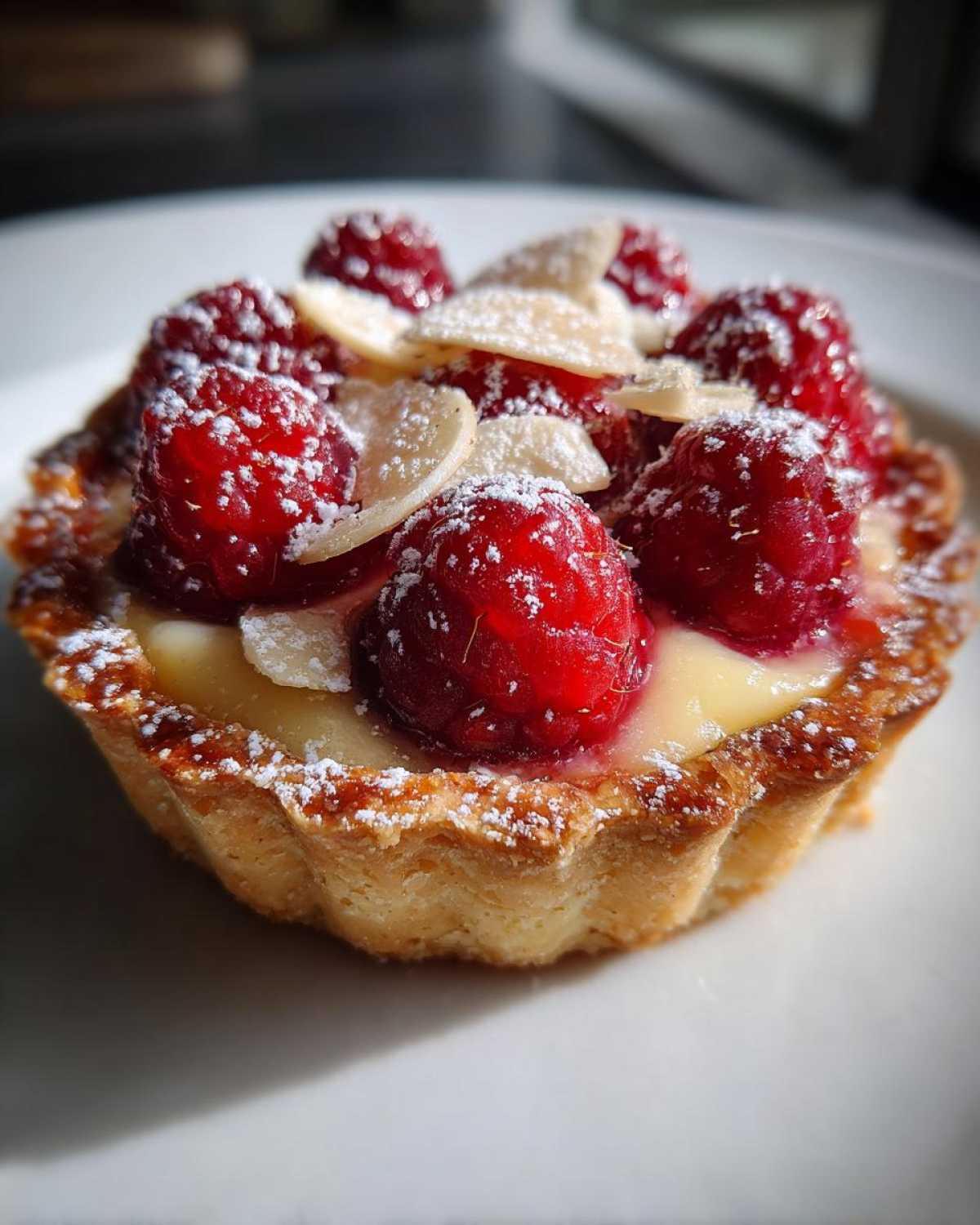Amazing Lemon Raspberry Almond Tartlets - childrecipe.com