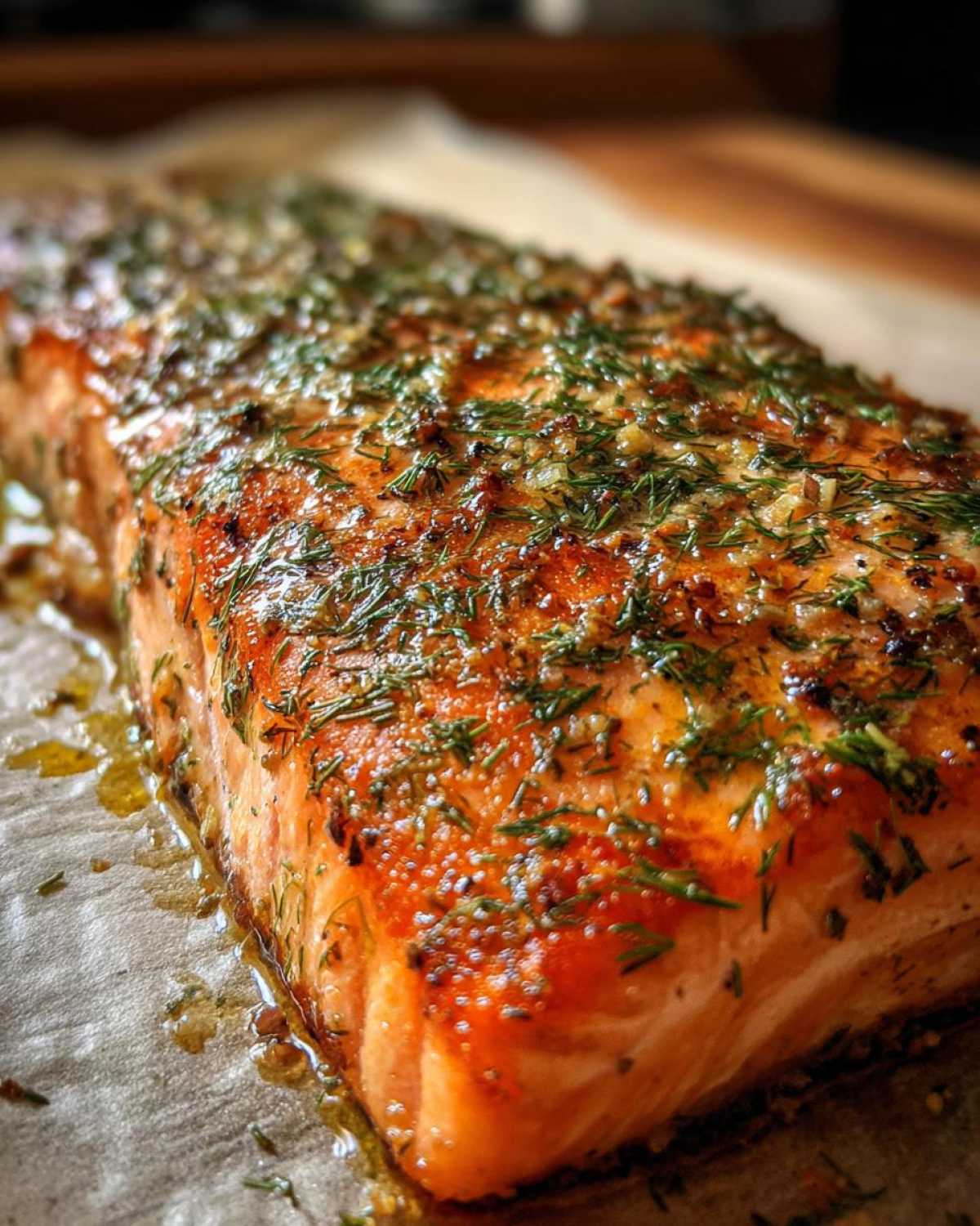 Low-Sodium Baked Salmon with Herbs - detail 1