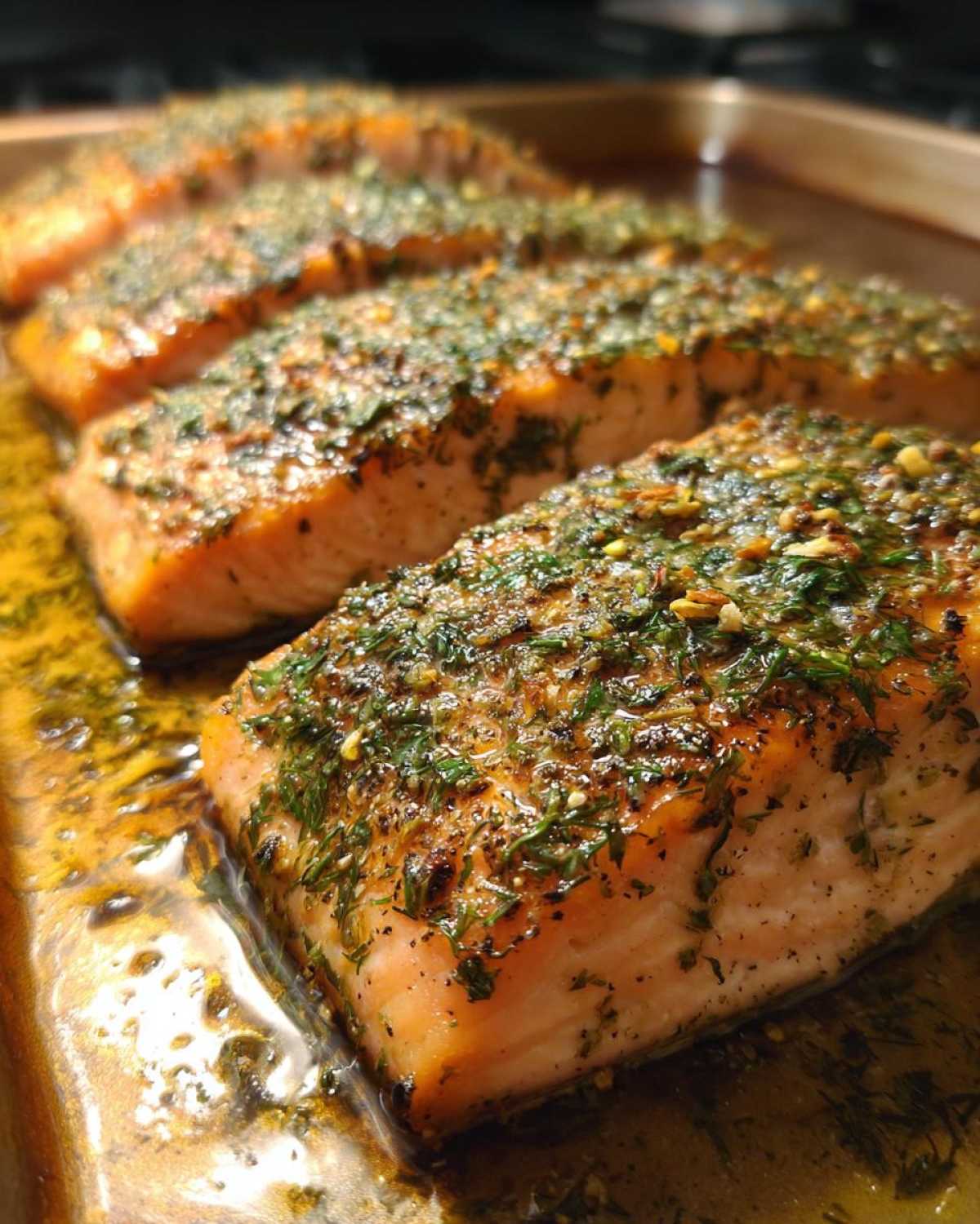 Low-Sodium Baked Salmon with Herbs - detail 4