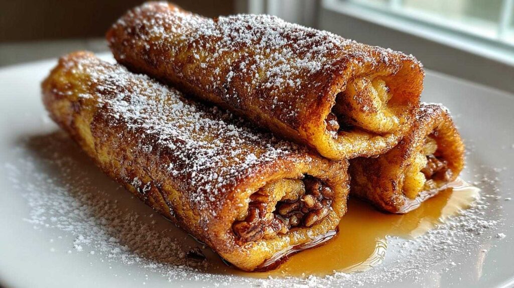 Maple Pecan French Toast Roll-Ups: 1 Glorious Recipe Maple Pecan French Toast Roll-Ups