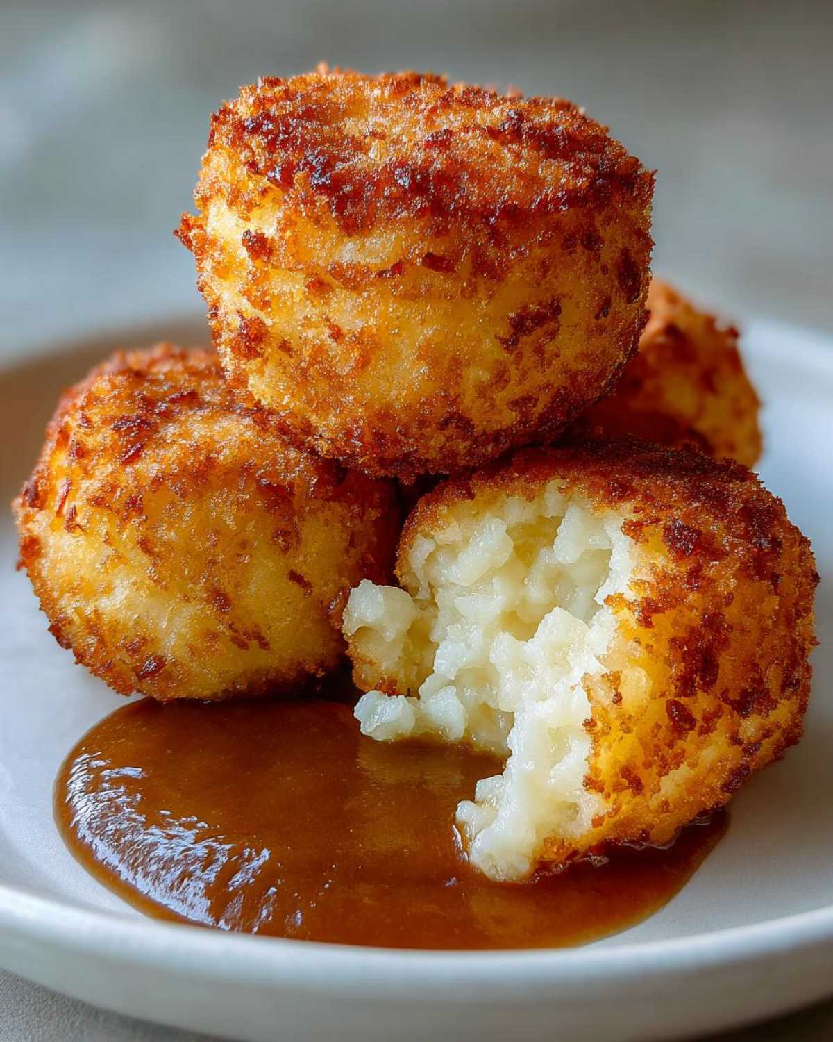 Mashed Potato Balls with Gravy Dip - detail 4
