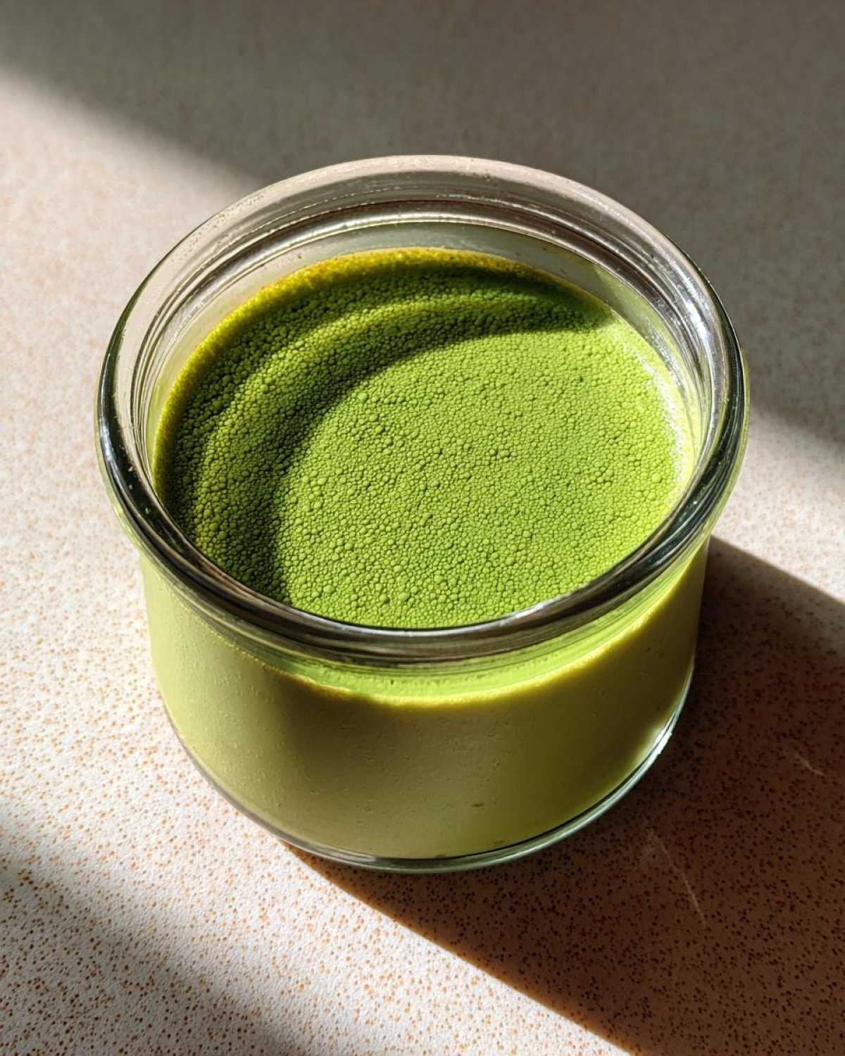 Matcha Green Tea Panna Cotta - detail 3