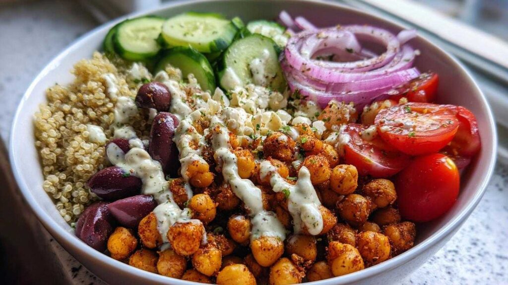 Mediterranean Chickpea Buddha Bowl