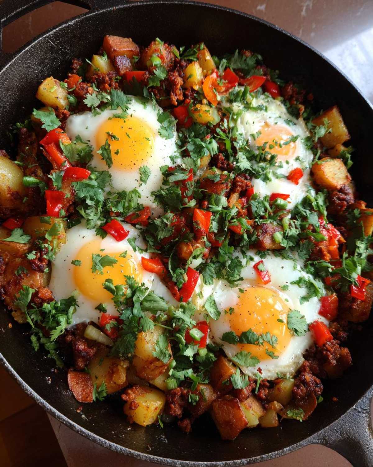 Mexican Chorizo and Potato Hash - detail 4