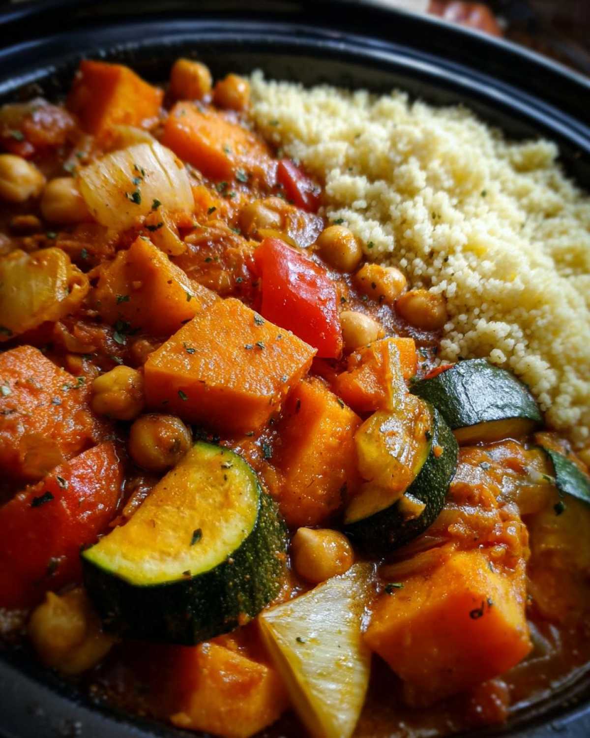 Moroccan Vegetable Tagine with Couscous - detail 1