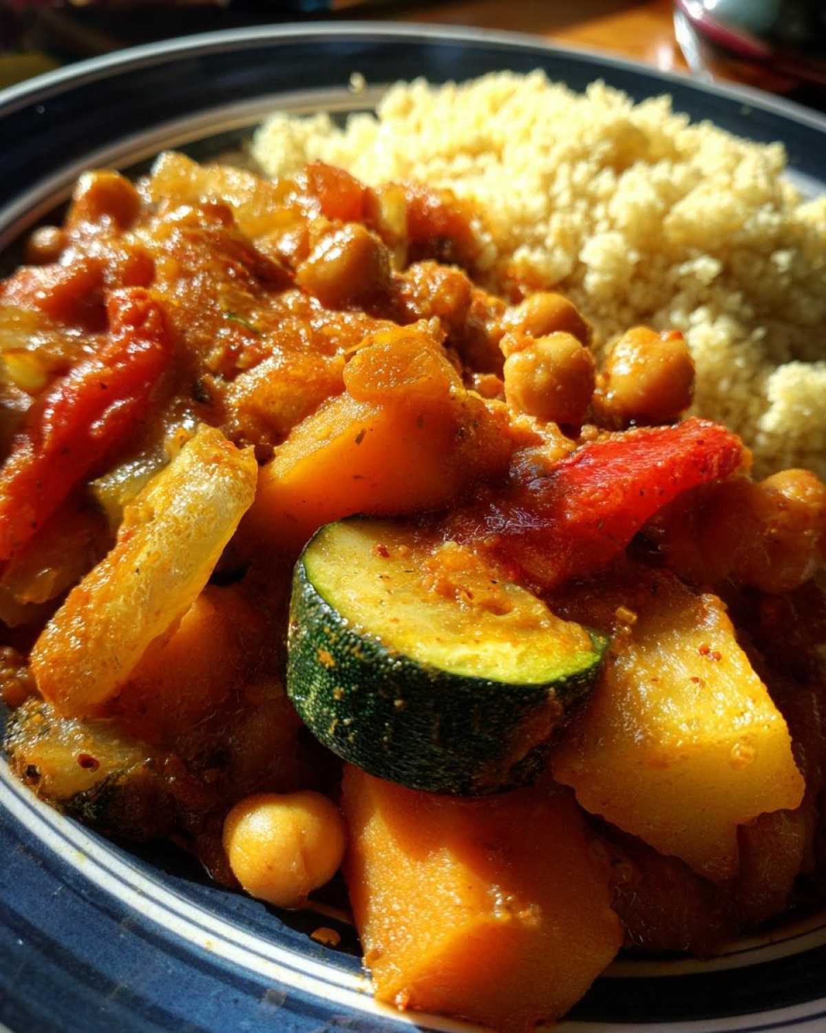 Moroccan Vegetable Tagine with Couscous - detail 2