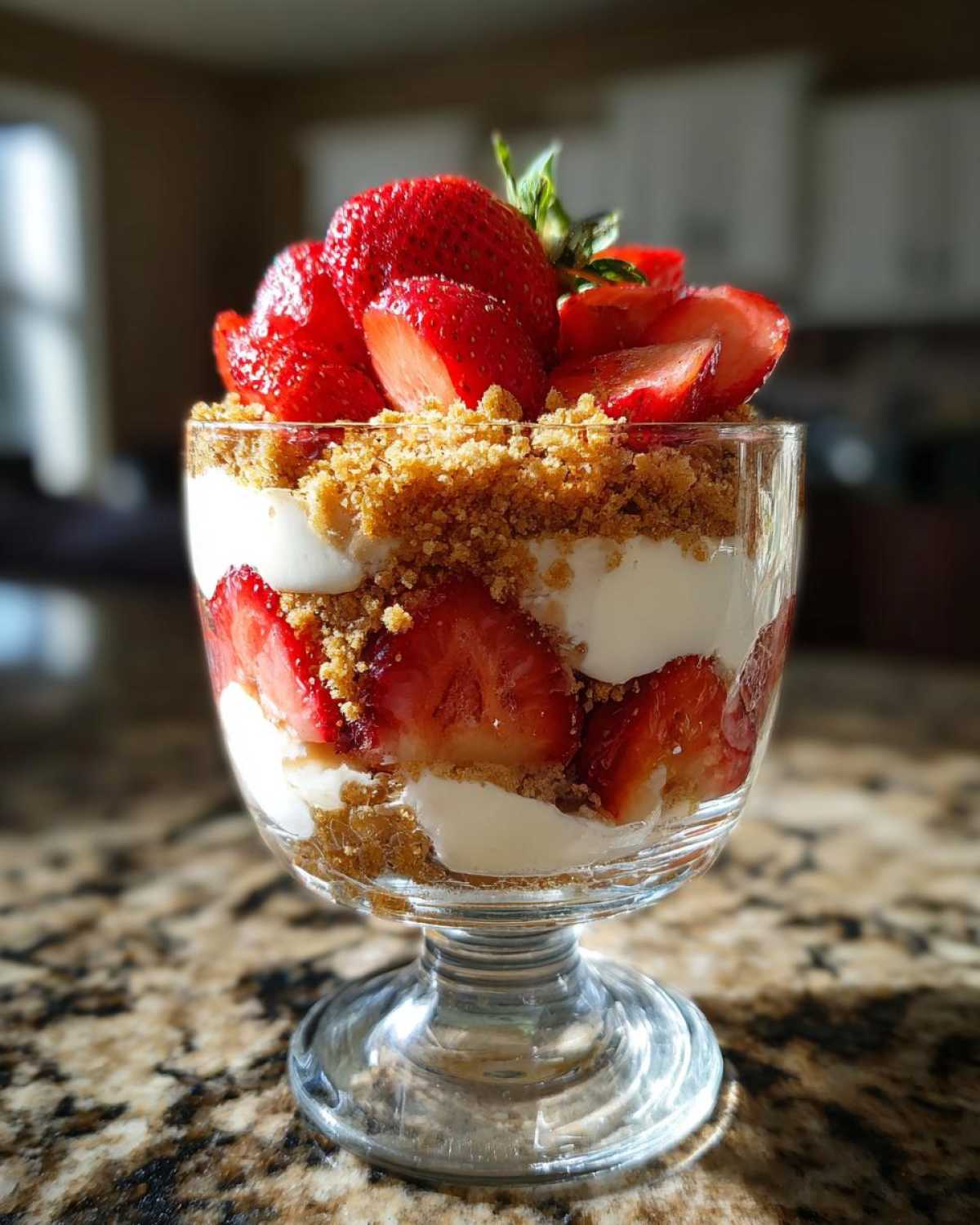 No-Bake Strawberry Cheesecake Parfaits - detail 1