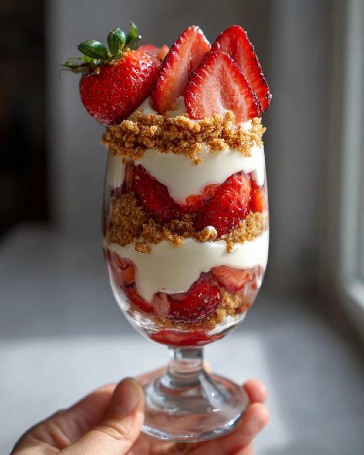 No-Bake Strawberry Cheesecake Parfaits - detail 2