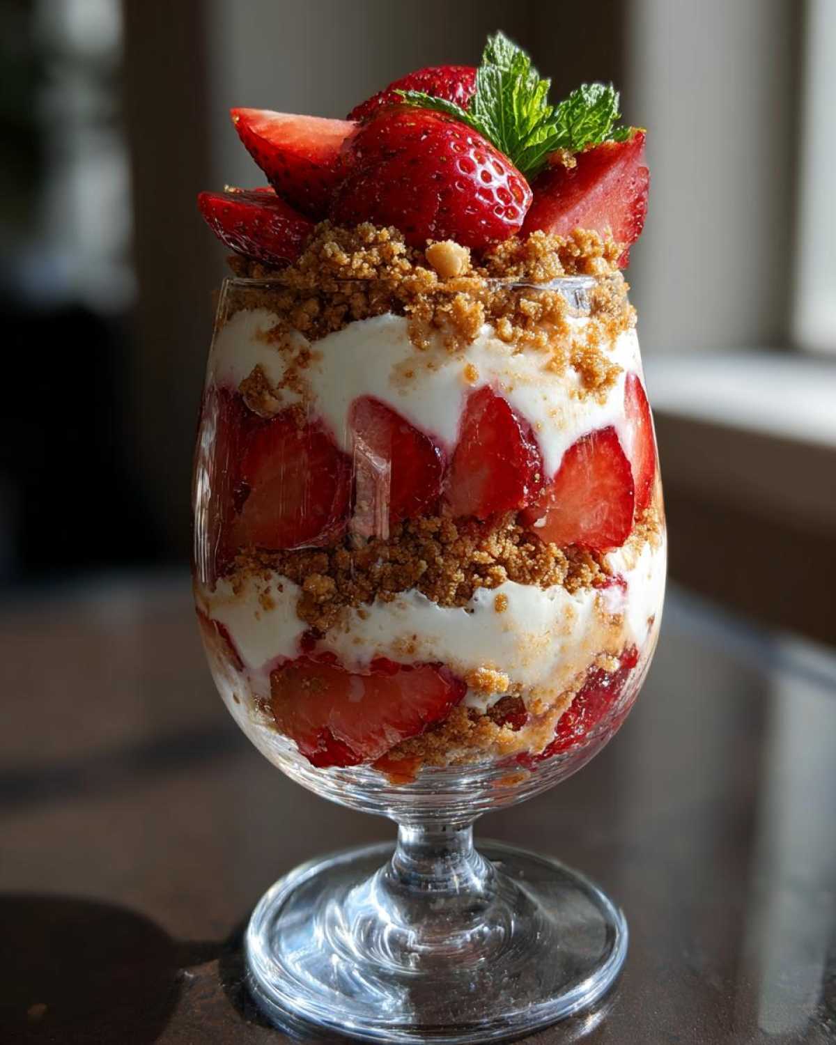 No-Bake Strawberry Cheesecake Parfaits - detail 3
