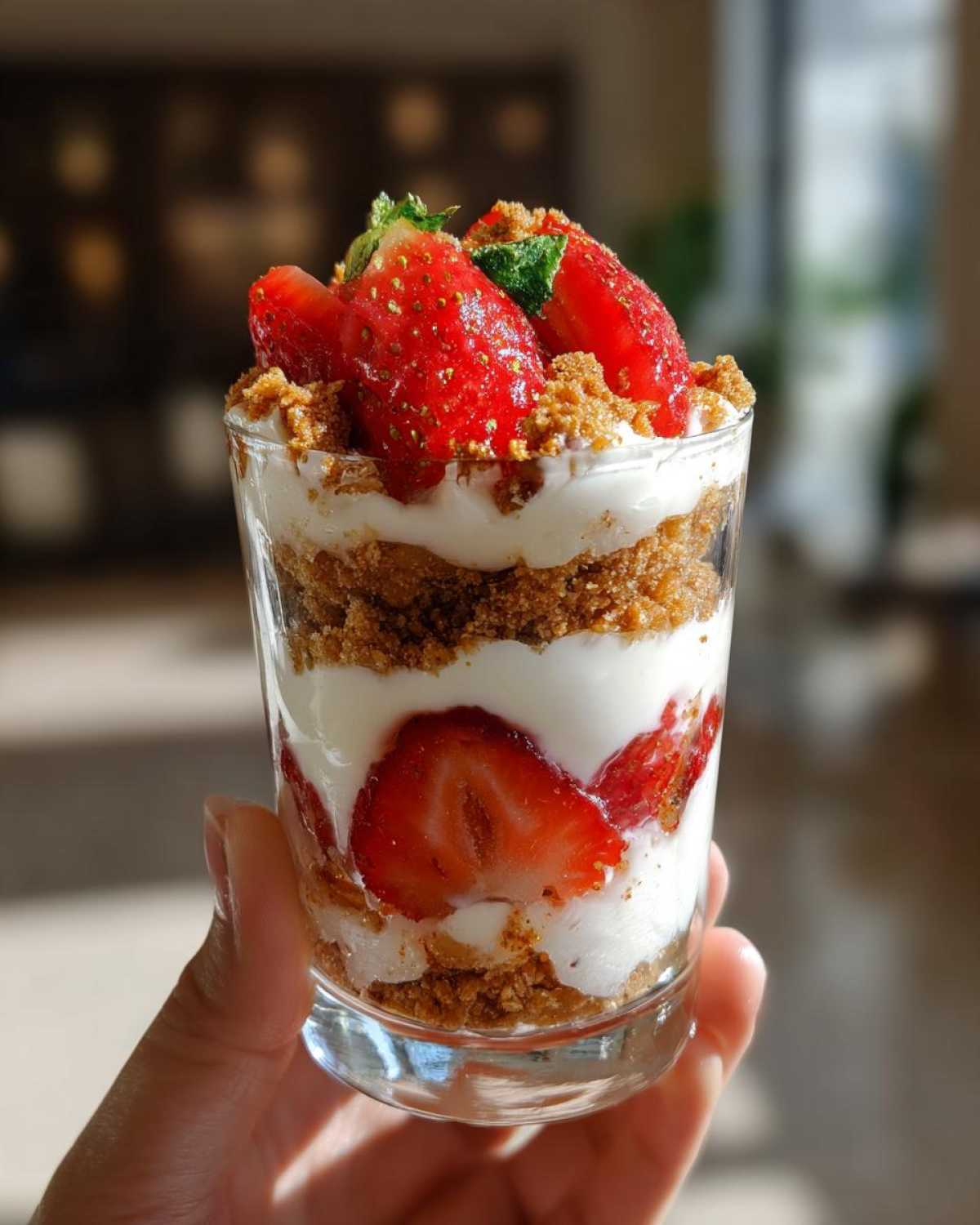No-Bake Strawberry Cheesecake Parfaits - detail 4