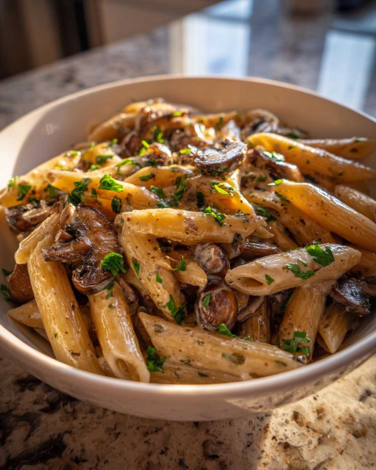 One-Pot Creamy Mushroom Pasta (Italian) - detail 4
