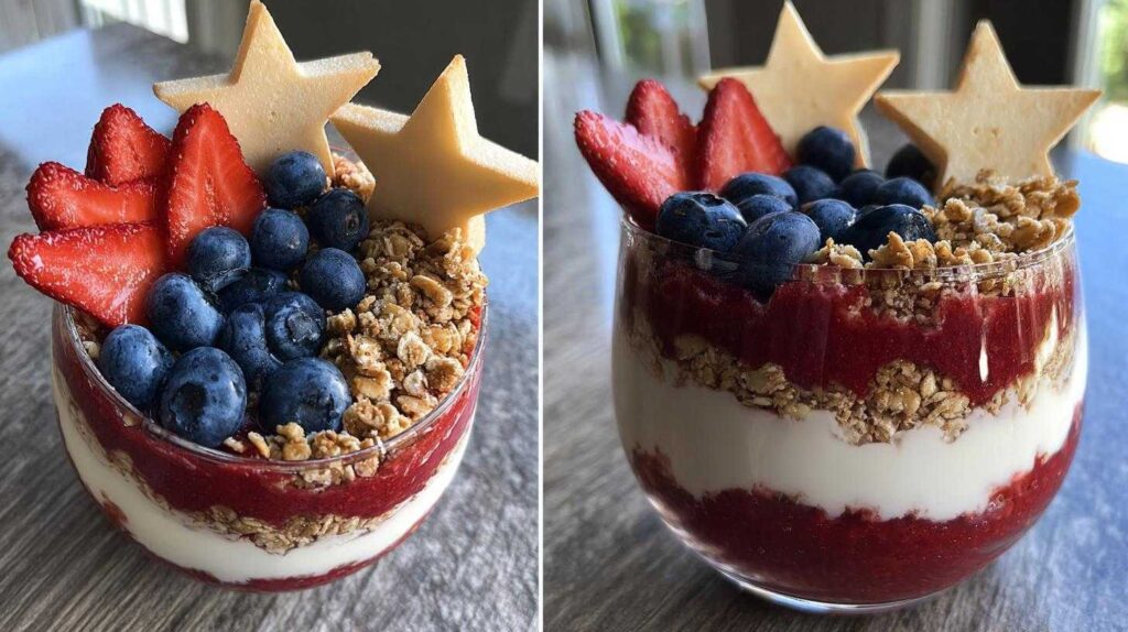 Patriotic Red White & Blue Smoothie Bowl