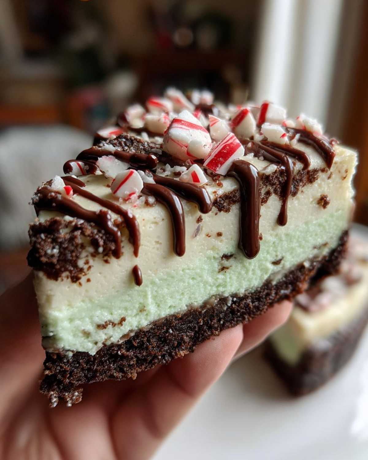 Peppermint Bark Cheesecake - detail 3