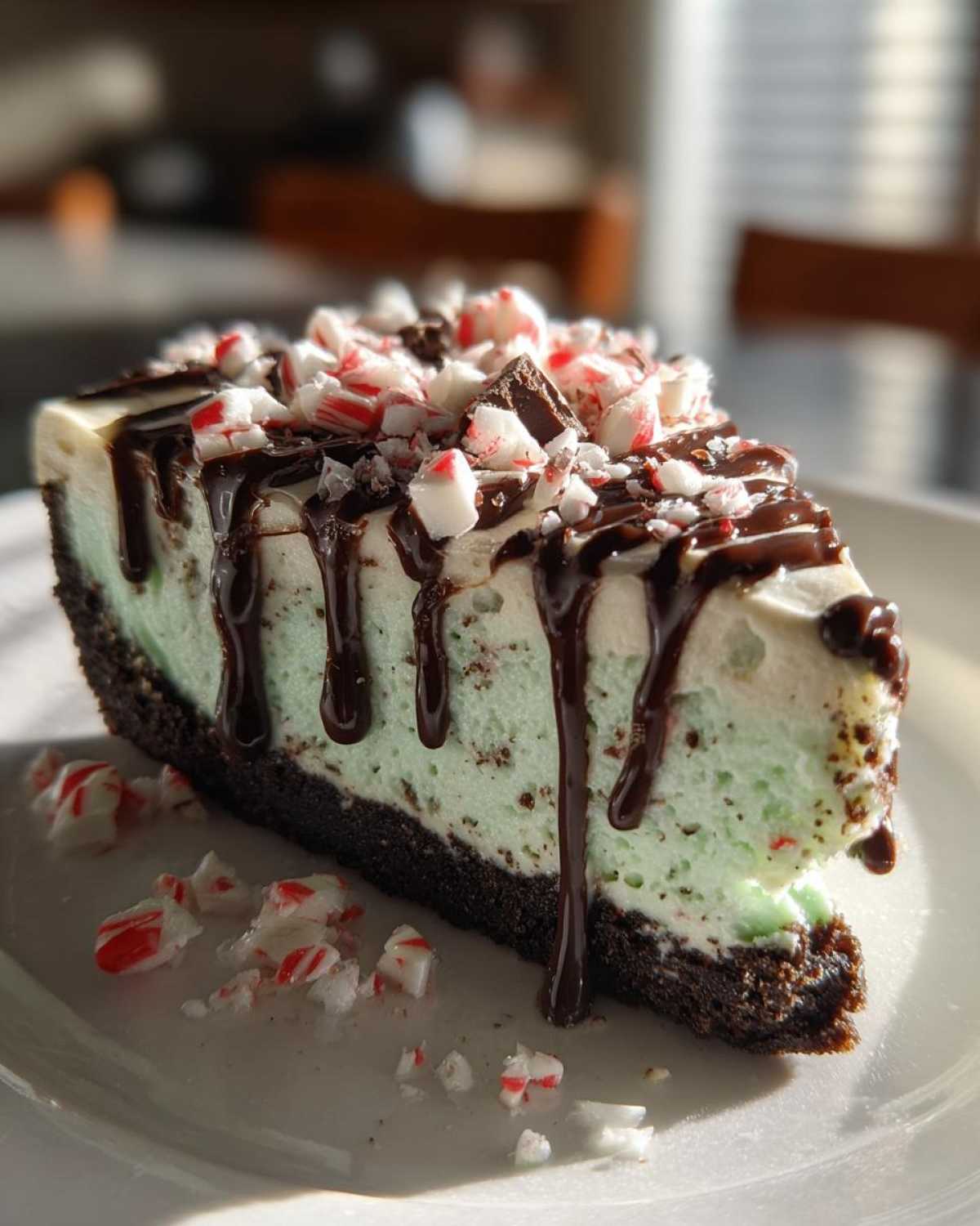 Peppermint Bark Cheesecake - detail 4