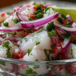Peruvian Ceviche with Lime and Cilantro