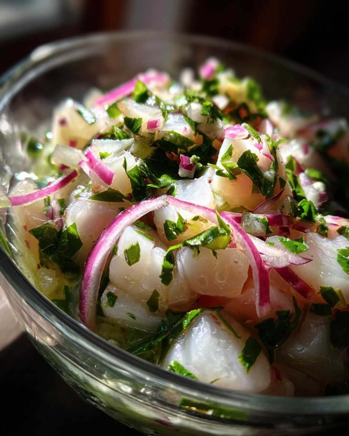 Peruvian Ceviche with Lime and Cilantro - detail 4