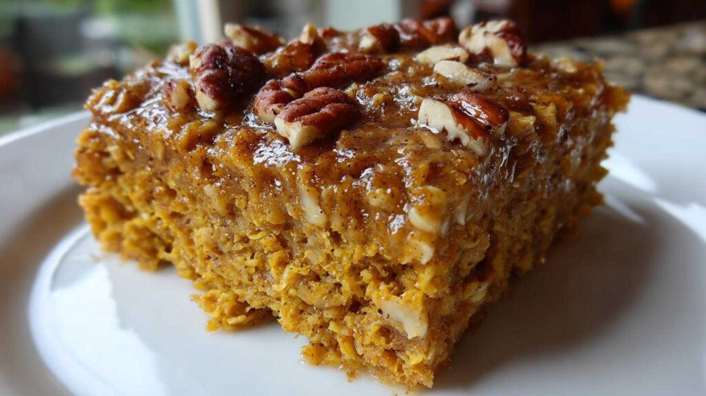 Pumpkin Spice Latte Oatmeal Bake