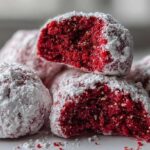 Red Velvet Snowball Cookies