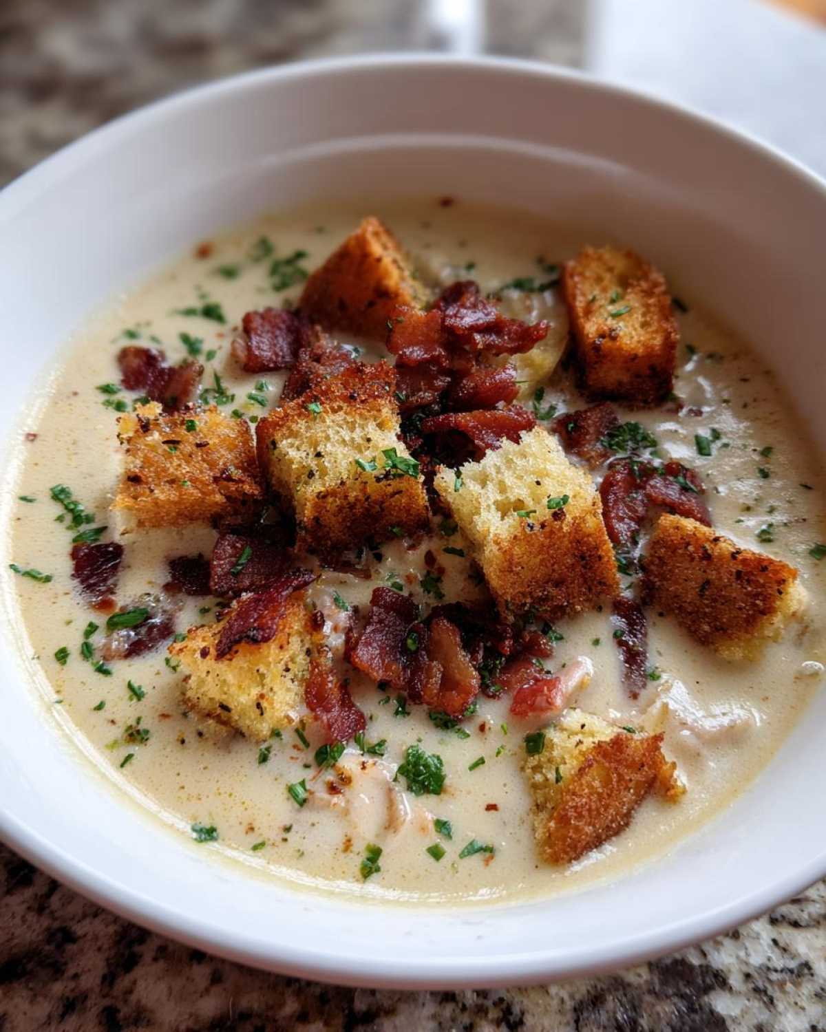 Seafood Chowder with Cornbread Croutons - detail 4
