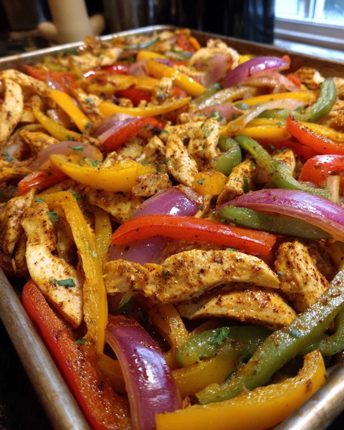 Sheet Pan Chicken Fajitas with Peppers - detail 1