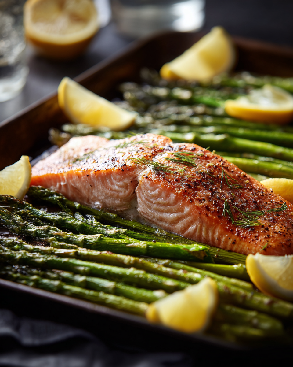 Sheet Pan Salmon with Asparagus - detail 1