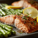 Sheet Pan Salmon with Asparagus