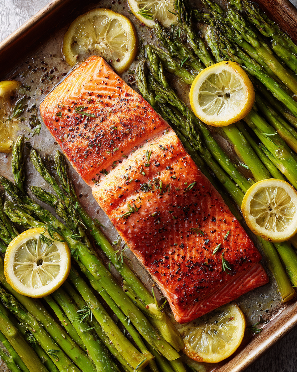 Sheet Pan Salmon with Asparagus - detail 2
