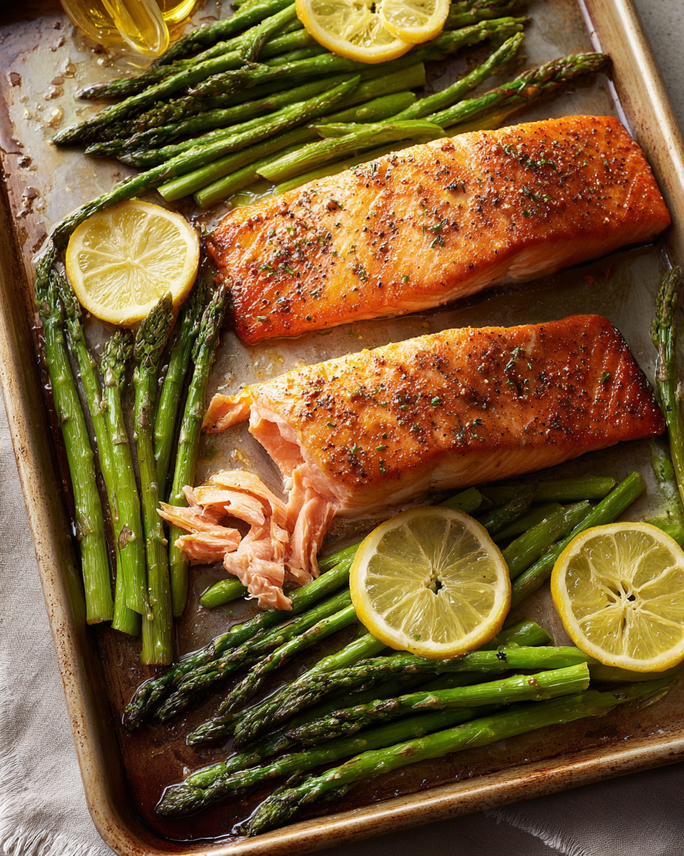 Sheet Pan Salmon with Asparagus - detail 3