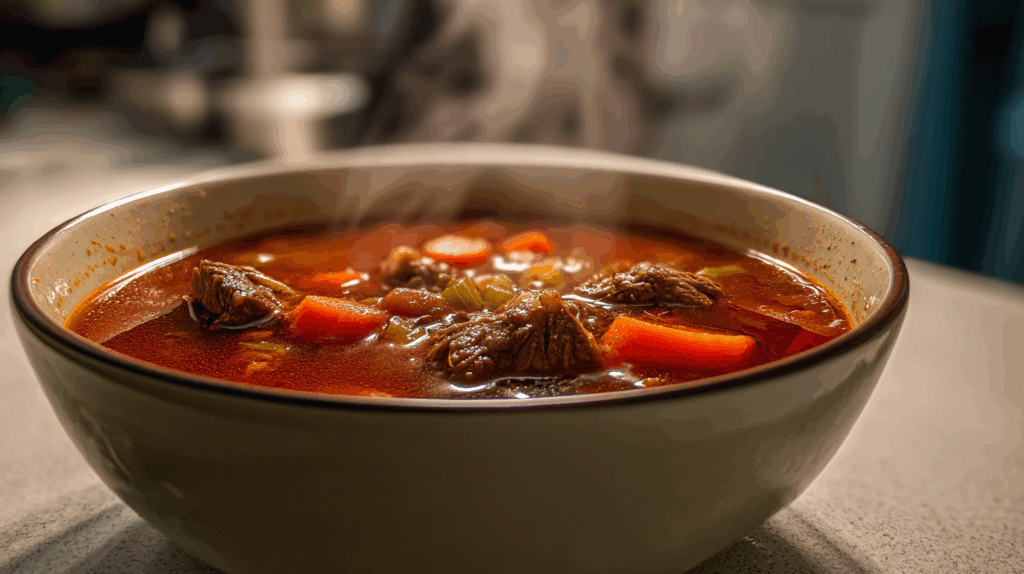 Slow Cooker Hearty Vegetable Beef Soup