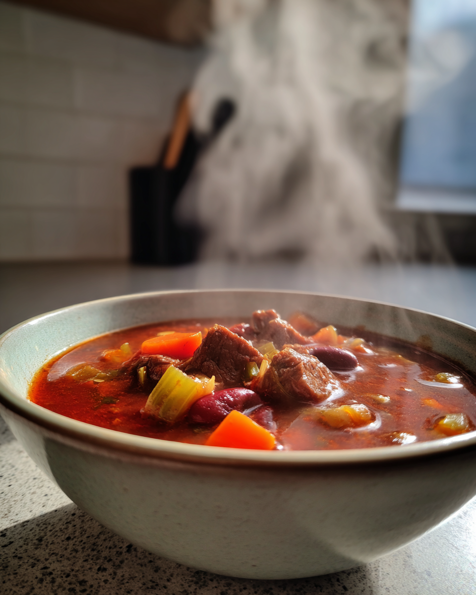 Slow Cooker Hearty Vegetable Beef Soup - detail 4