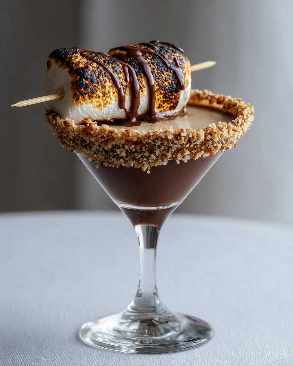 S'mores Martini with Toasted Marshmallow - detail 1